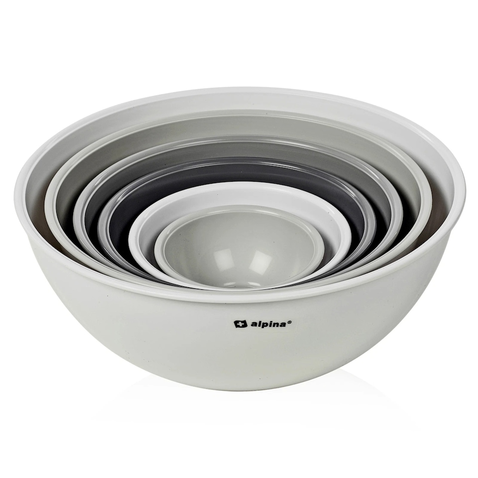 image 1 of 6 Pcs Mixing Bowl Measuring Pouring Set Kitchen Cooking Baking Food Ingredients