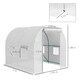 image 7 of Outsunny Polytunnel Greenhouse Outdoor Grow House Roll Up Door Windows 2x2.5m