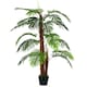 image 6 of Outsunny 120cm/4FT Artificial Palm Tree Decorative Plant w/19 Leaves Pot