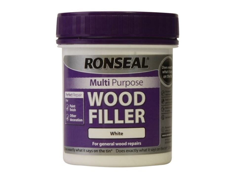 Ronseal - Multipurpose Wood Filler Tub White 250g