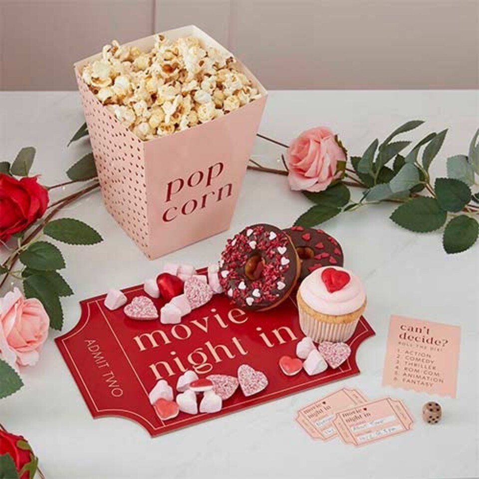 image 1 of Movie Night in For Two Grazing Board Kit
