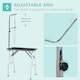 image 2 of PawHut Foldable Dog Grooming Table Adjustable Arm for Small Dogs 81x49x80 cm