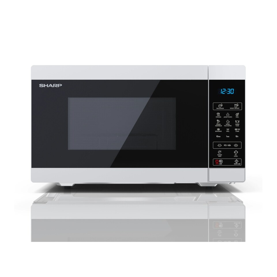 image 1 of Sharp 25L 900W Microwave with 1000W Grill - White