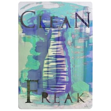 Clean freak blue (Rug) Blue | Large: 140x200cm