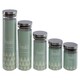image 3 of Interiors by Premier Freska 950ml Storage Jar, Clear Glass with Airtight Silicone Seal and Metallic Lid