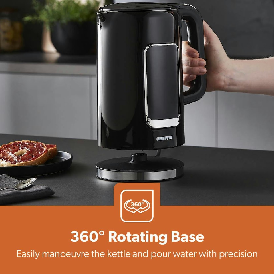 image 1 of GEEPAS 1.7L Digital Electric Kettle, 2200W