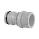 image 1 of 1" thread Male Tap Connector - 1" 1inch Quick Connect Heavy Duty Hose Syste...