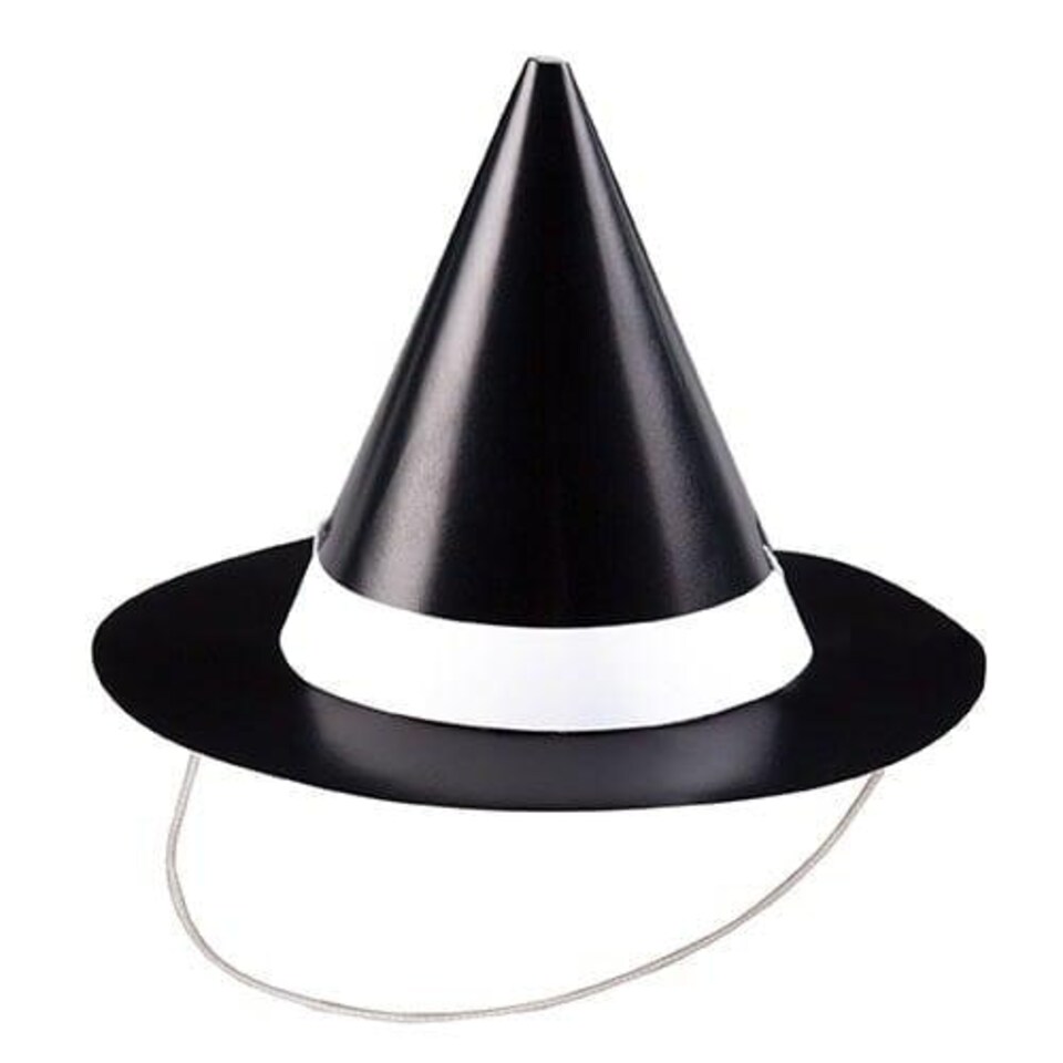 Halloween Mini Witch Paper Hats - Pack of 8