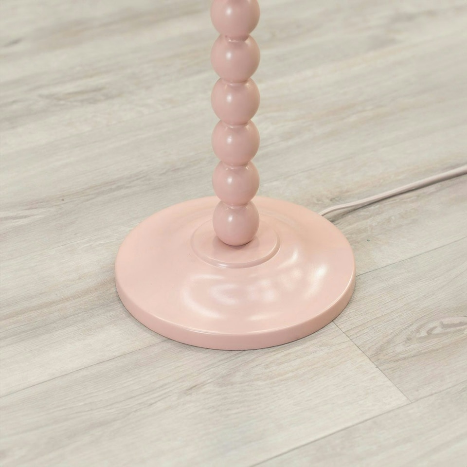 image 1 of ValueLights Bobbles Rose Pink Bobbin Floor Lamp Base
