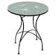 image 1 of 60cm Round Mosaic Ceramic Garden Bistro Table | Multi | Geometric Green | 1