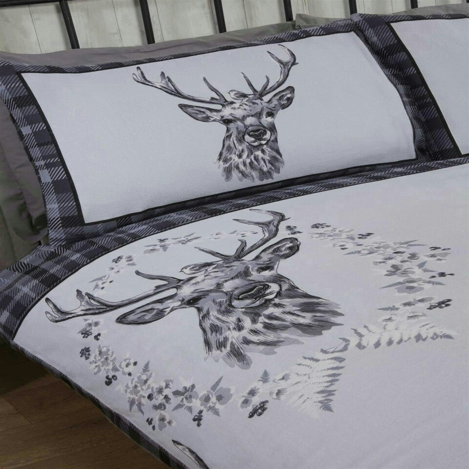 image 1 of Angus Stag Duvet Cover Set - Super King