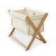 image 2 of Clair de Lune Organic Folding Crib - Cream