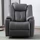 image 6 of Afton Electric Technology Fabric Auto Recliner USB Lounge Sofa Chair (Charcoal)