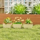 image 8 of Outsunny 3 Pcs Self Watering Plant Pots w/ Visual Water Level Window White | White