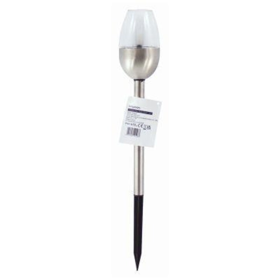 Kingavon Stainless Steel Solar Pathway Light - 38cm - Silver Grey
