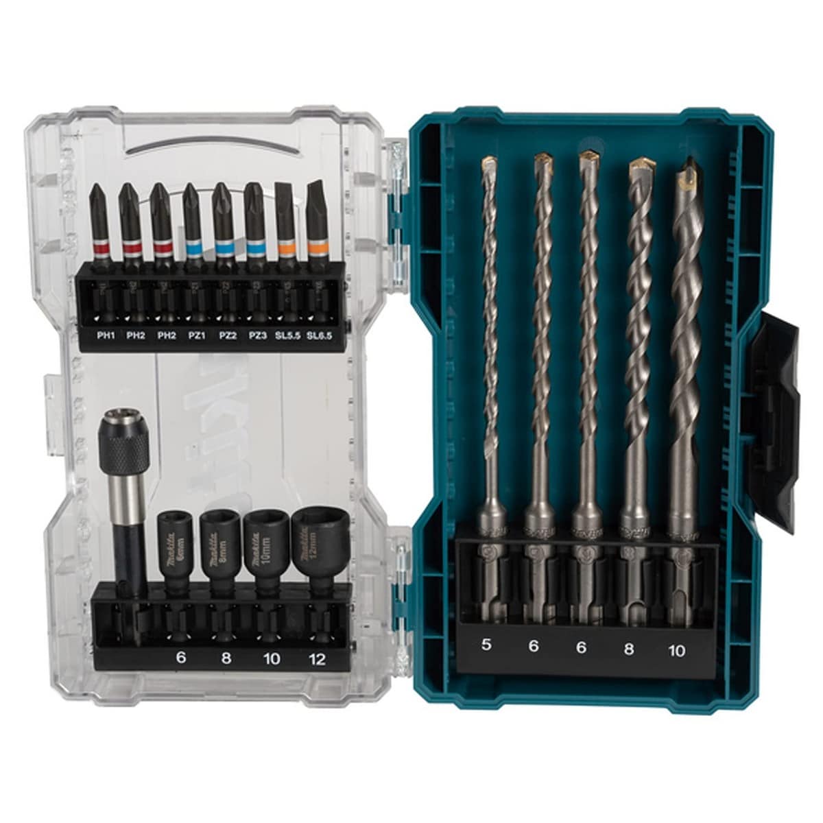 Makita Screwdriver Bit Set (Pack of 18) Multi Multicoloured One Size 1