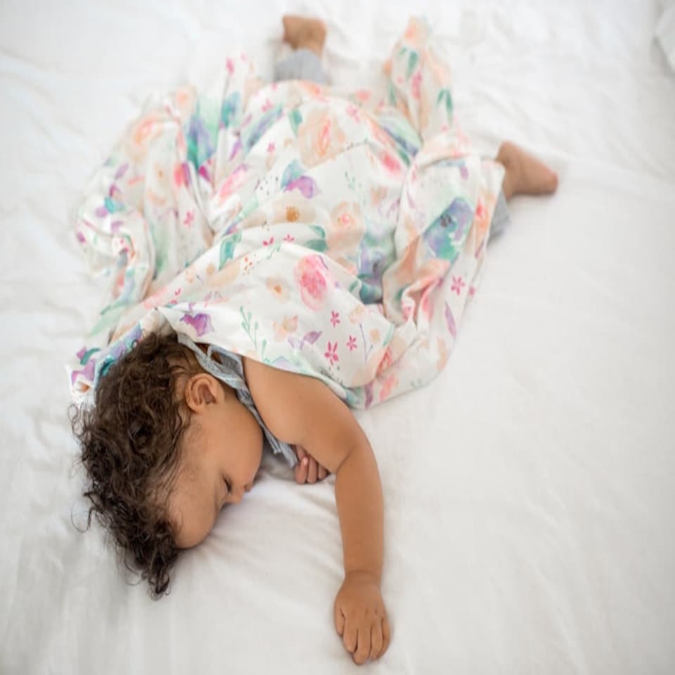 image 1 of Copper Pearl Knitted Swaddle Blanket Bloom