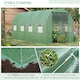 image 4 of Outsunny 4 x 2M Polytunnel Walk-in Garden Greenhouse with Zip Door and Windows