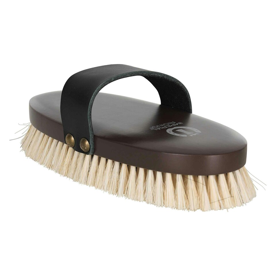Imperial Riding Leather Strap Horse Brush - Walnut - One Size