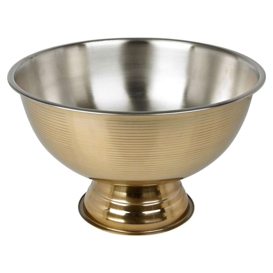 image 1 of 39.5cm Stainless Steel Footed Champagne Bucket | Gold | 1