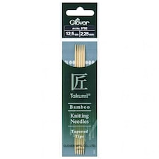 Clover Bamboo Double Point Needles 2.25mm x 12.5cm for Knitting - per pack of 5