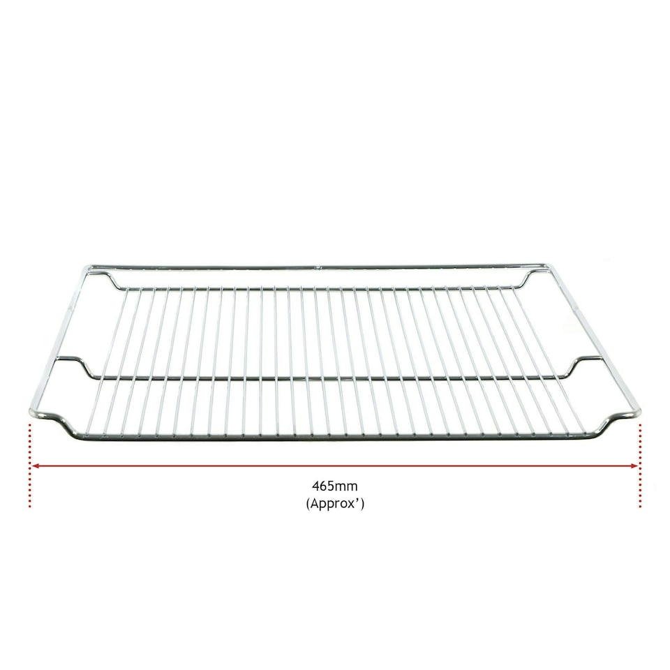 image 1 of SPARES2GO Shelf compatible with Cookology Oven Cooker Grill Wire Rack Chrome 465 x 365 mm