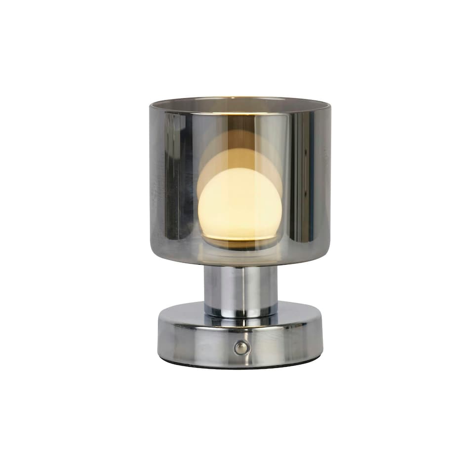 image 1 of RECHARGEABLE CHROME SMOKE GLASS TL | Black