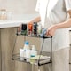 image 2 of Living and Home 2-Tier Metal Jar Storage Rack Organizer - Black | Black