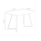 image 9 of 5PCs Dining Set - a White Dallas Dining Table & Set of 4 Lorenzo Tulip Chairs with Padded Seat | Black