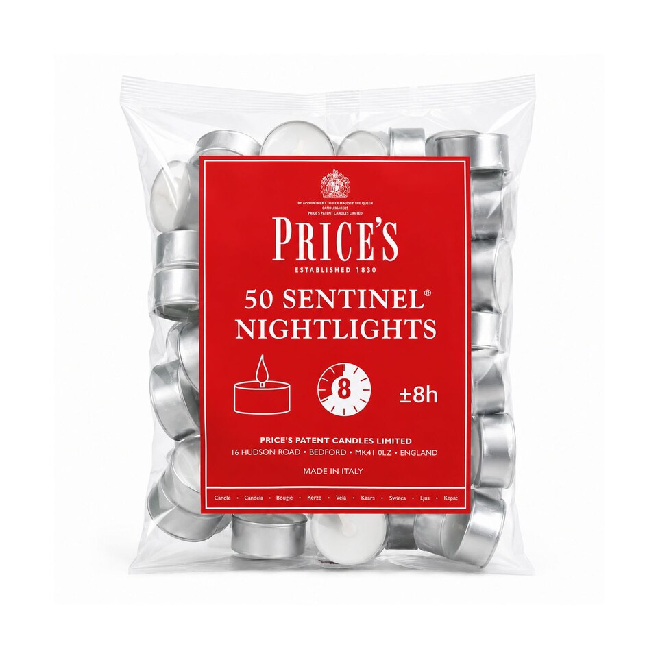 image 1 of Price's Candle Sentinal Nightlights Bundle - Bag of 50 x 4