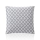 image 2 of Two Tone Geometric Jacquard 45cm x 45cm Silver Cushion Set of 4 | Silver | White | 45cm x 45cm x 10cm | 4
