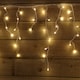 image 6 of 300 LED 7.5m Premier Christmas Outdoor 8 Function Icicle Lights in Warm White