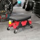 image 2 of HOMCOM Rolling Mechanic Stool, 135kg Capacity Workshop Stool, Black Black