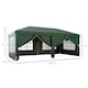 image 5 of Outsunny 3 x 6 m Garden Pop Up Gazebo, Wedding Party Tent Marquee, Water Resistant Awning Canopy with Sidewalls, Windows, Carry Bag, Green