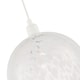 image 3 of Modern Opal White Snowflake 25cm Glass Pendant Ceiling Lighting Shade | White | White | 1