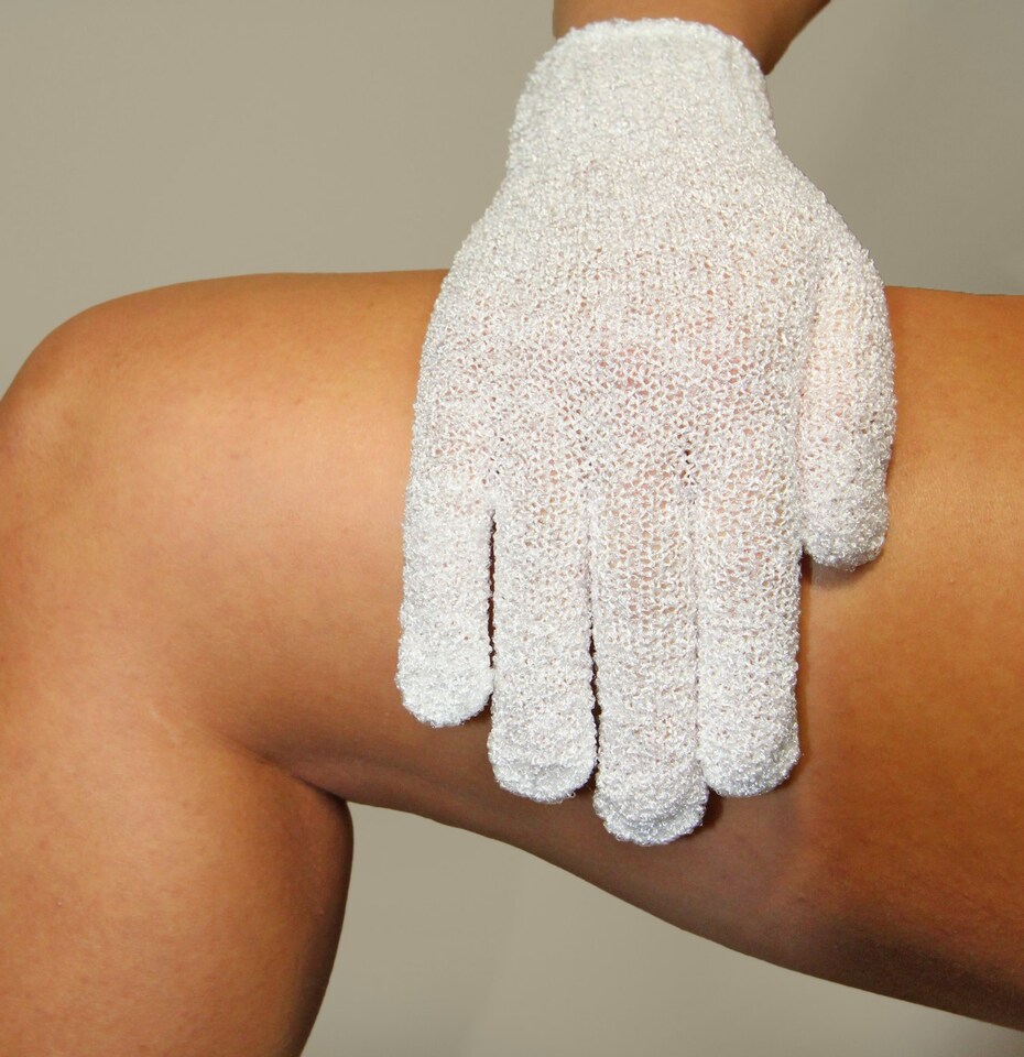 image 1 of Pair Of Exfoliating Gloves
