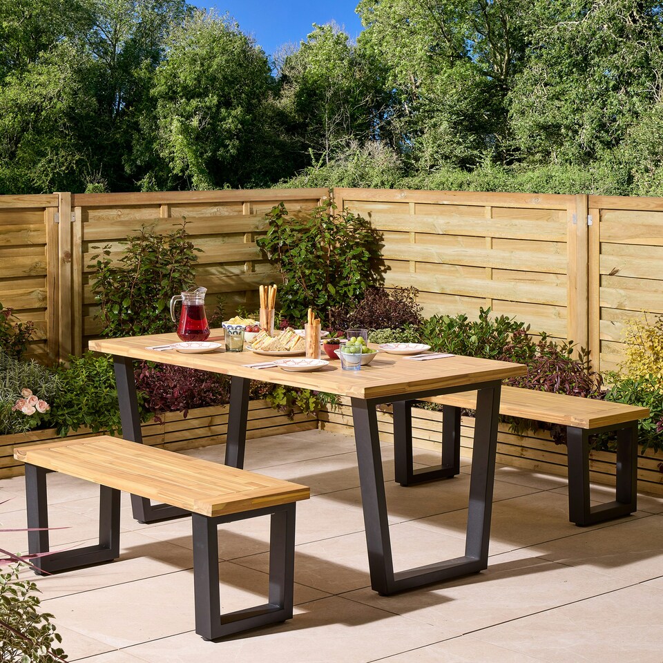 image 1 of Rowlinson Stockholm 4 Seat Dining Set Multi