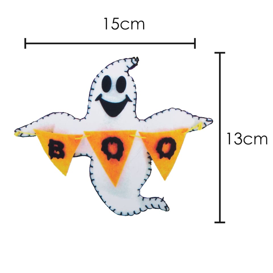 image 1 of PMS Halloween Ghost Craft Kit - Felt Activity for Kids, Reusable Party Decoration