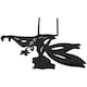 image 5 of Set of 4 Small Black Fairy Silhouettes With Stake Garden Deco Ornament