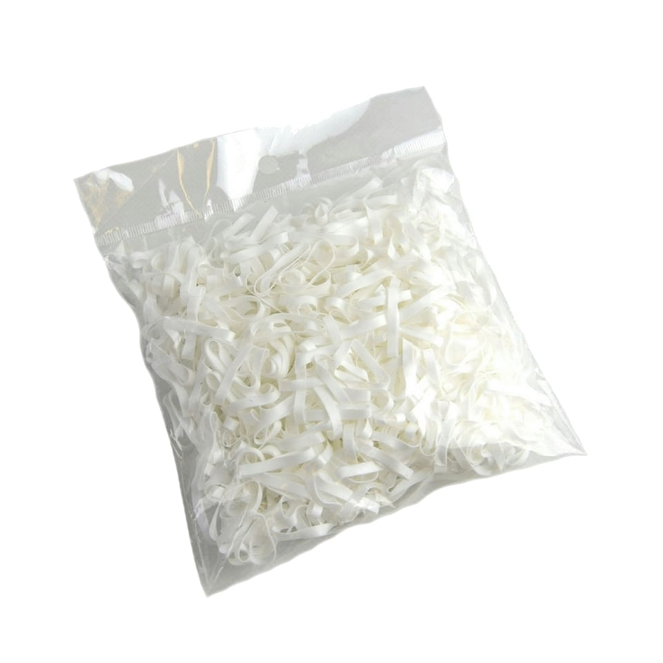 Lincoln Silicone Plaiting Bands (500 Pack) - White - One Size