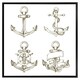 image 2 of Drawn anchors (Picture Frame) Brown | Oak | M