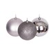 image 1 of Christmas Decorations Baubles mid grey 6cm 6pcs set pvc