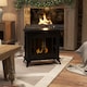 image 2 of HOMCOM Ethanol Fireplace Stove Freestanding Bioethanol Fire w/ 0.9L Tank Black