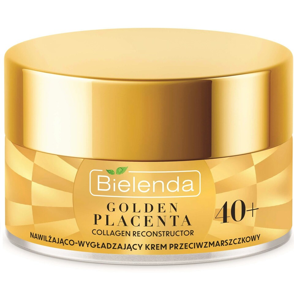 image 1 of Bielenda Golden Placenta Collagen Reconstructor Moisturising Smoothing Anti Wrinkle Cream 40+ Day/Night 50ml
