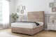 image 3 of Sloomy Monaco Mink Naples Divan Bed Base 4 Drawers With 54 Inch Floor Standing Headboard & 12 Inch Matching Footboard | Brown | Mink | Small Double | 1