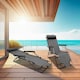 image 2 of Neo Grey Pair of 2 In 1 Sun Lounger Chairs Set | Multi