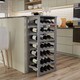 image 4 of Camilo 7-Tier Wine Rack Freestanding Holds 28 Bottles Home Bar Stand 108cm Stand | Grey | Grey
