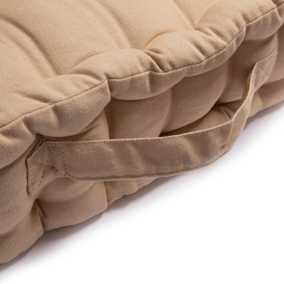 image 1 of Seat Pad Cushion Booster 100% Cotton Cover Extra Thick 10cm 45cm Square Gold