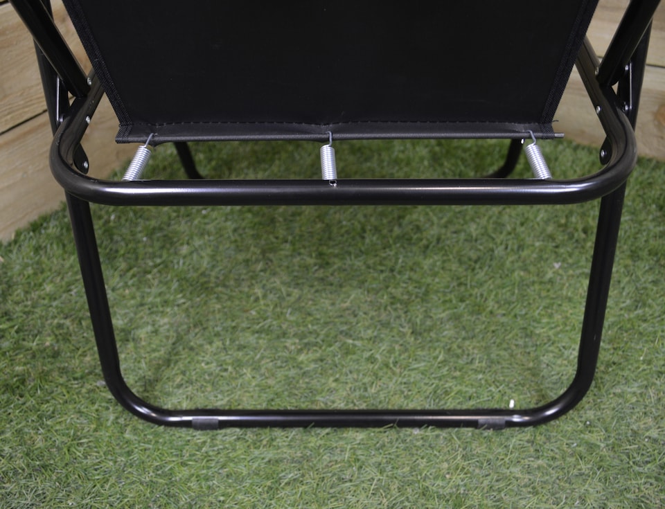 image 1 of 4 Pack Black Folding Canvas Camping / Festival / Outdoor Chairs with Plastic Arm Rests | Black | Black