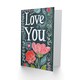 image 2 of Love You Floral Folk Dark Anniversary Valentines Her Wife Card